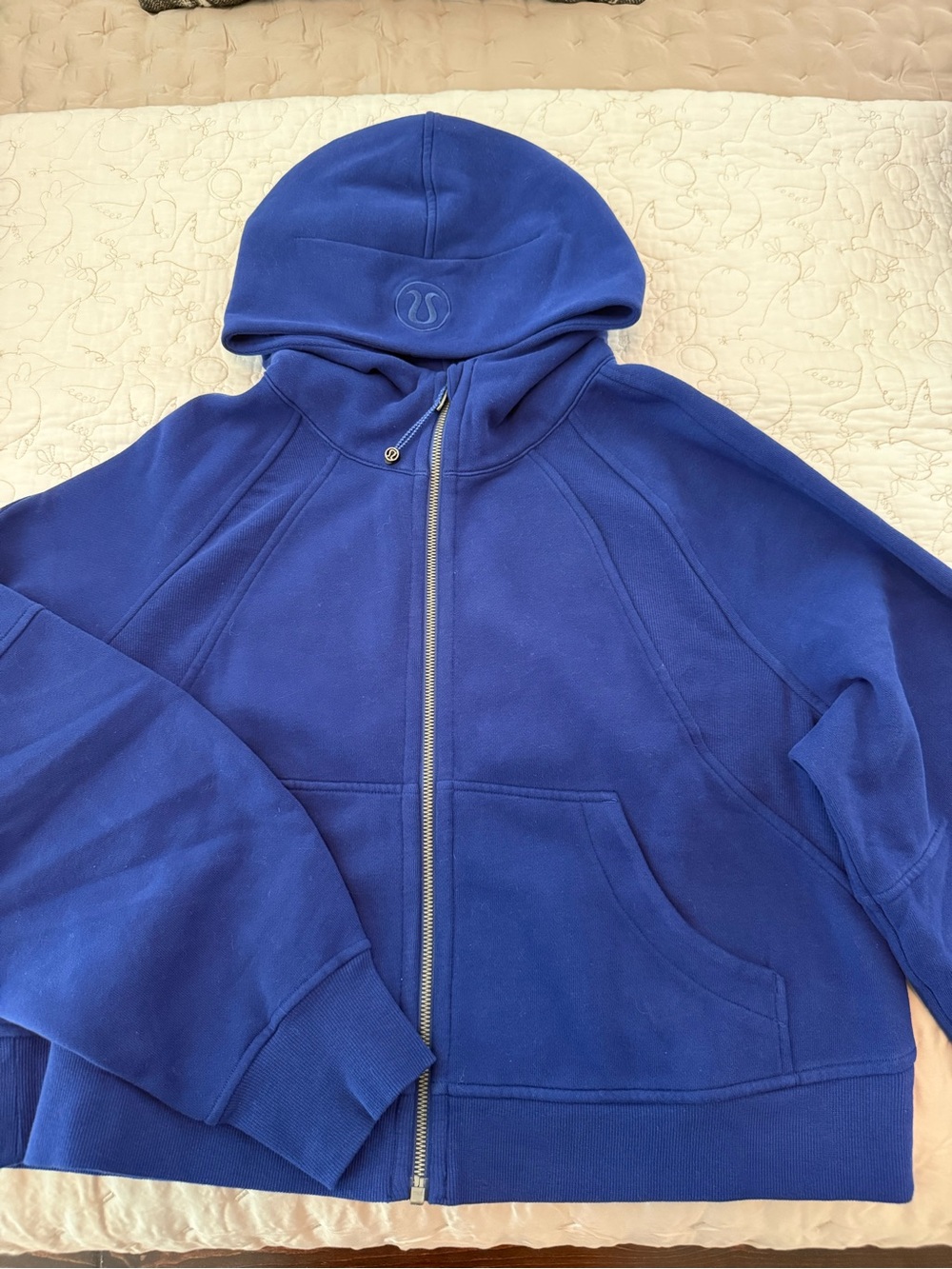 EUC Lululemon Scuba Full-Zip Hoodie M/L Larkspur Blue
